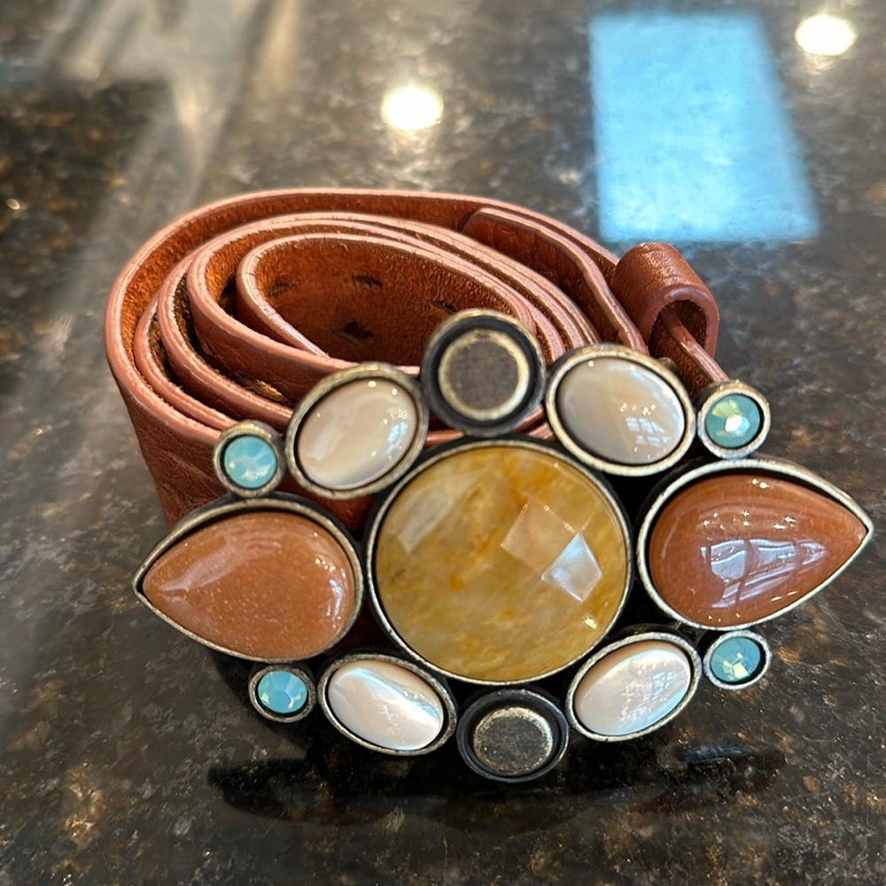 Leather belt